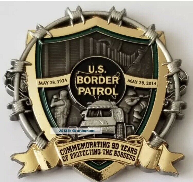 US Border Patrol 90th Anniversary Badge & Coin Set | #2779118