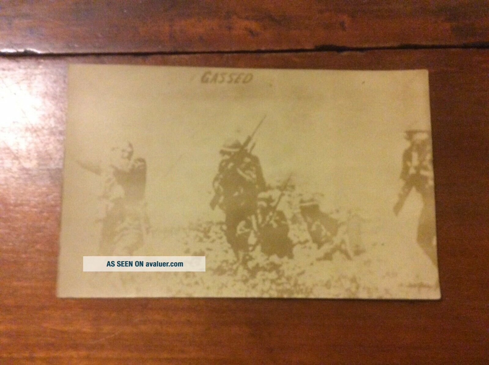 World War I WWI Postcard Real Photo RPPC Gassed From German Camera
