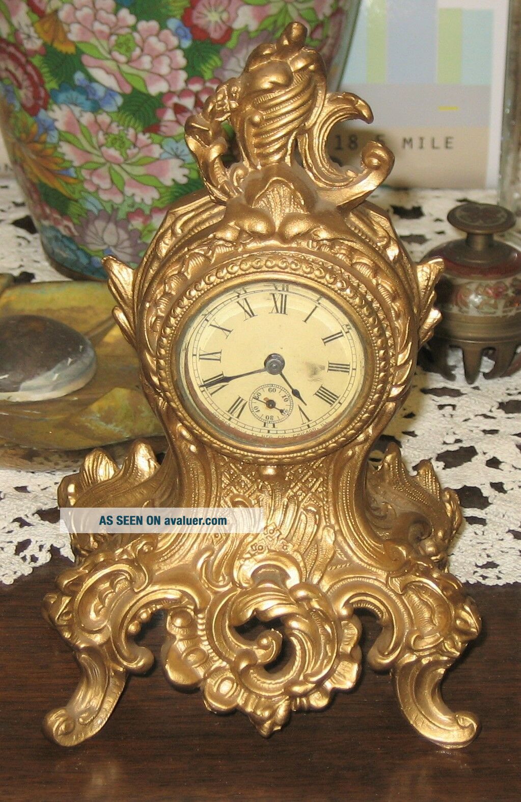 GOLDEN NOVELTY MFG.  CO.  - CHICAGO,  ILL - Antique Clock - 1891