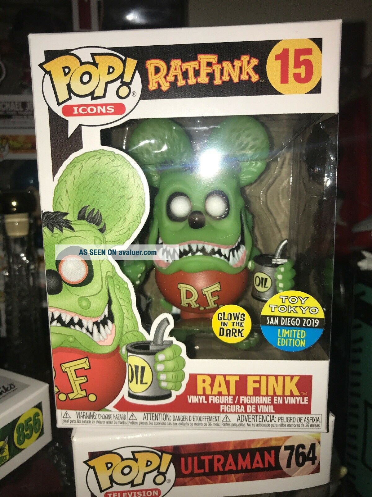 Glow In The Dark Rat Fink - 2019 SDCC Toy Tokyo Funko Pop Icons Vinyl ...