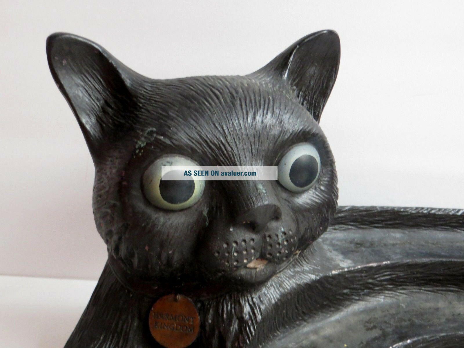 Cat Display Racking Harmony Kingdom Lying Down Black Cat Display Rack Table Shelf | #3103170