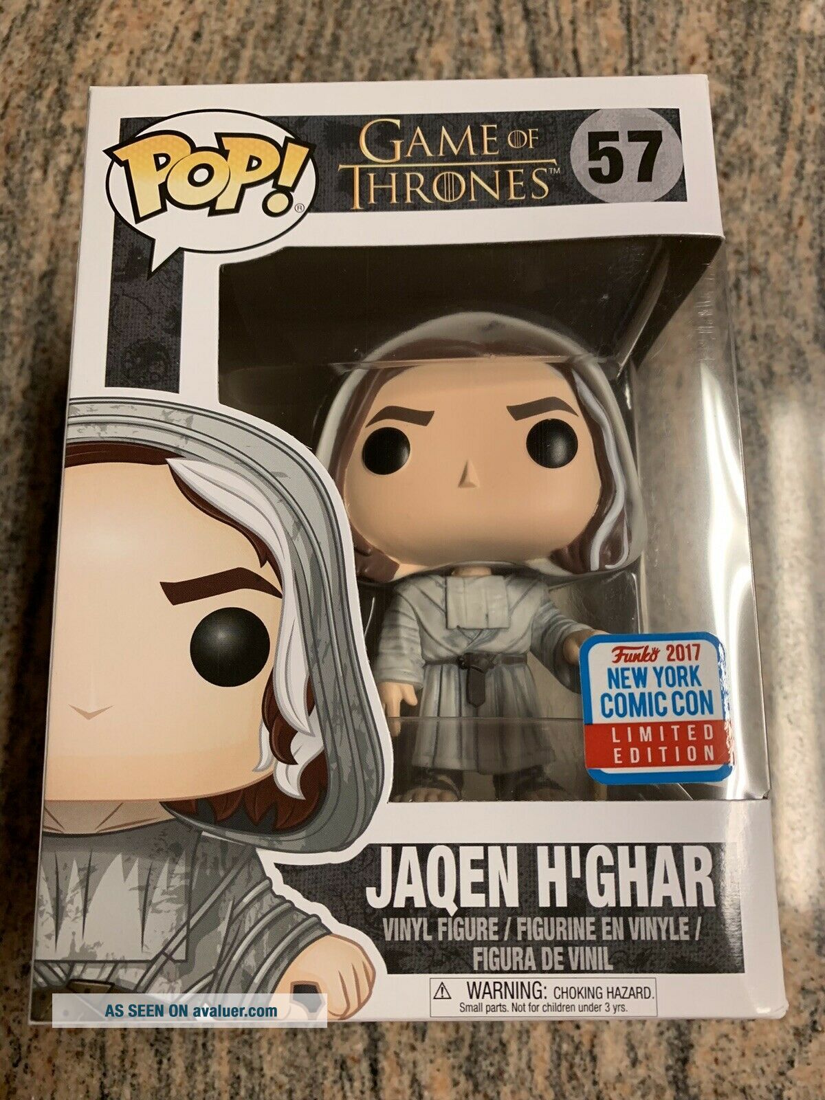 FUNKO POP! JAQEN H'GHAR #57 - Game Of Thrones - Fall Convention 2017 - NEUF Scellé