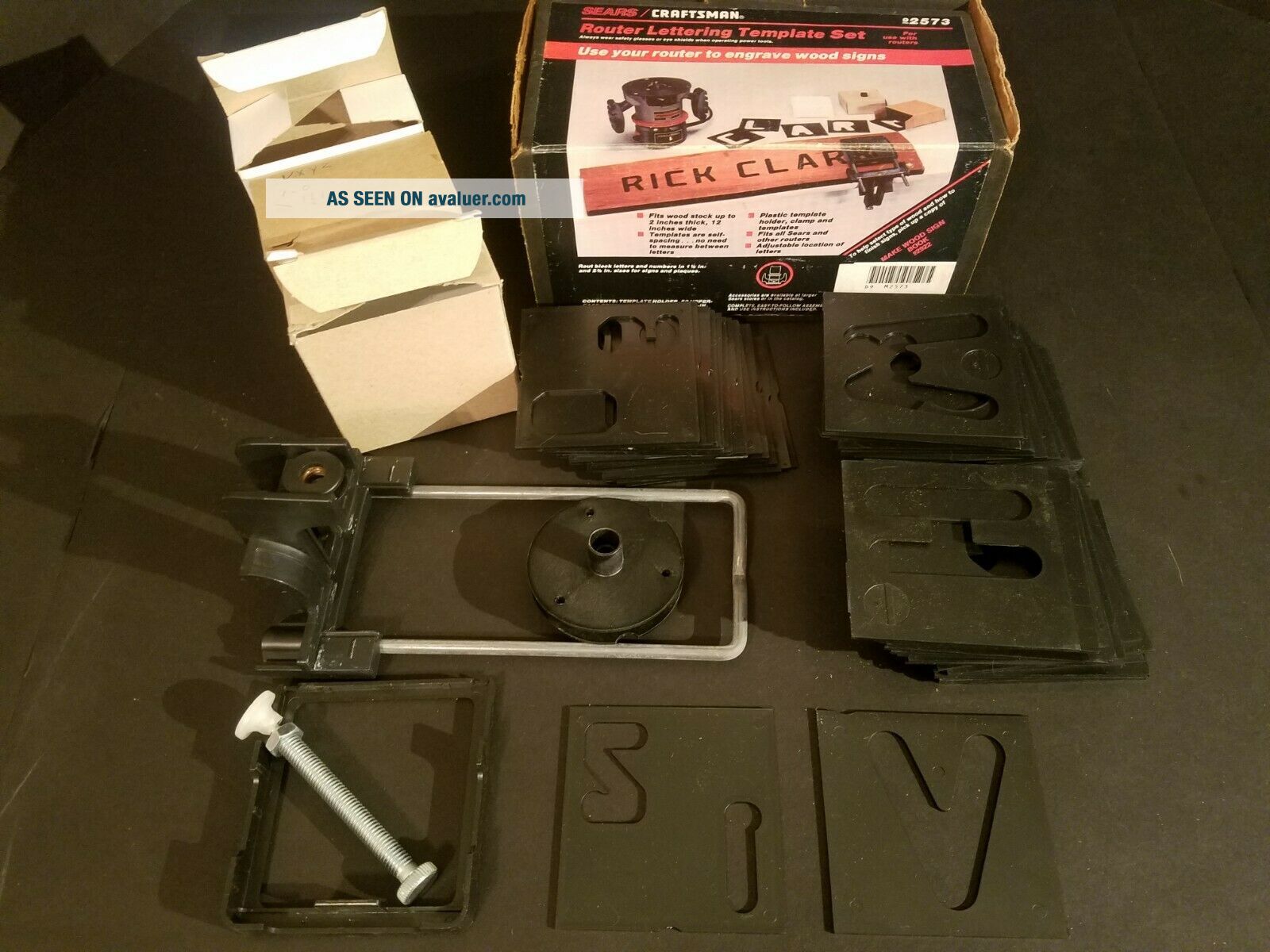 Small Router Kit With Letters Sears Craftsman Router Template Lettering Set 92573 Letters And Numbers ...