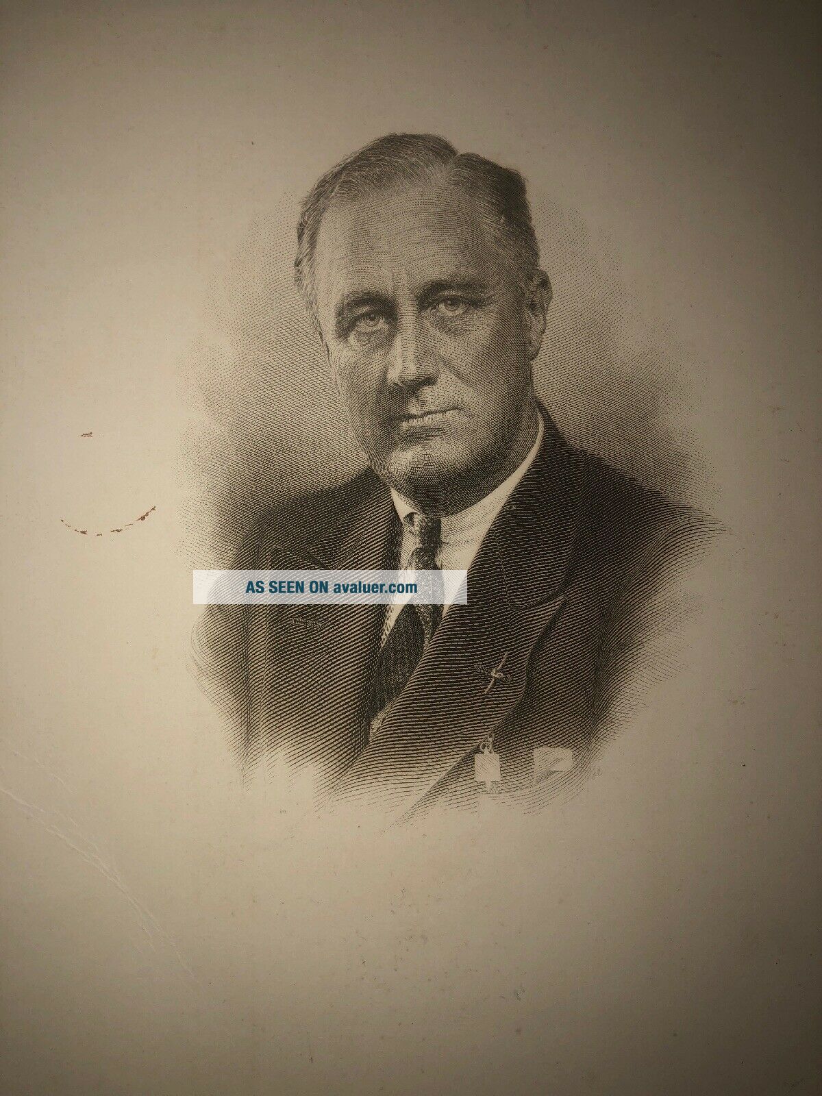 Extremely Rare Vintage picture 1935 of President Franklin Delano Roosevelt
