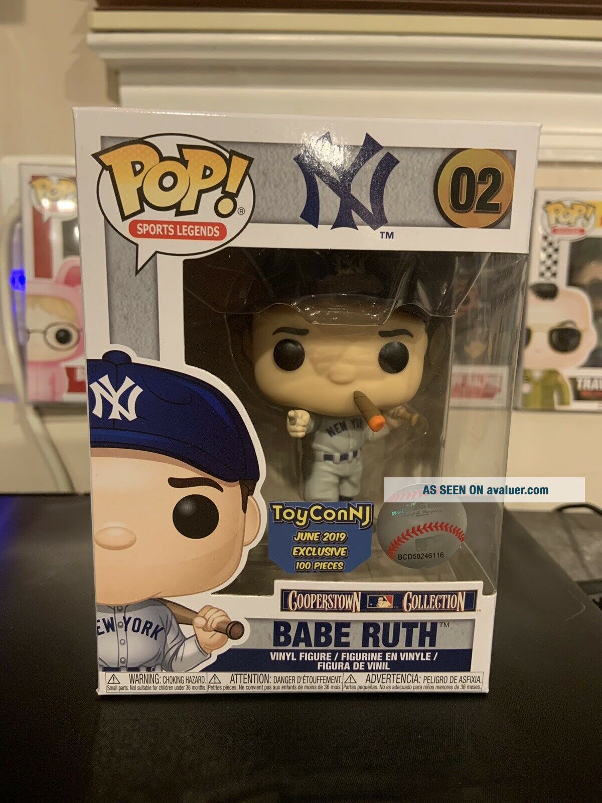Babe Ruth Funko POP Custom NJ Toy Con Cigar Limited Exclusive 100 Made ...