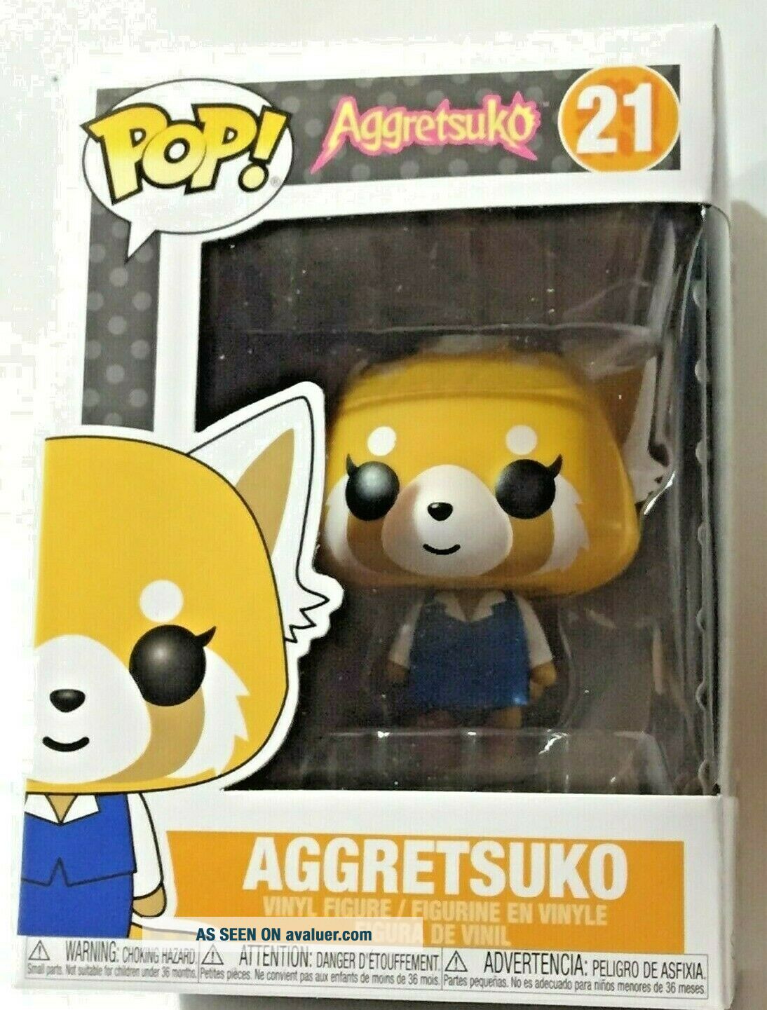 Funko Pop Vinyl Figure Jumbo 10 in Aggretsuko by Sanrio (Rage) #24