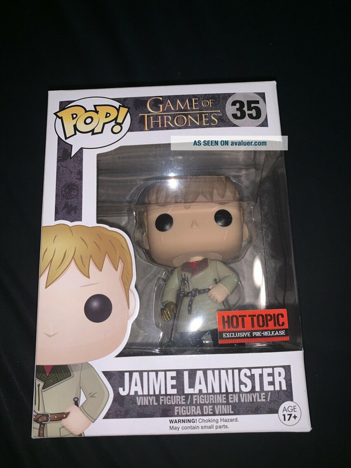 Pop 35 Game Of Thrones FUNKO Pop JAIME LANNISTER (Gold Hand) 35 Hot Topic Pre ...