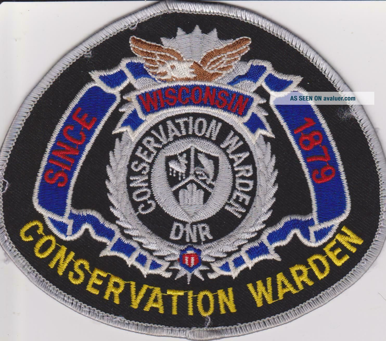 Wisconsin DNR Conservation Warden Since 1879 Game Warden Police Patch ...