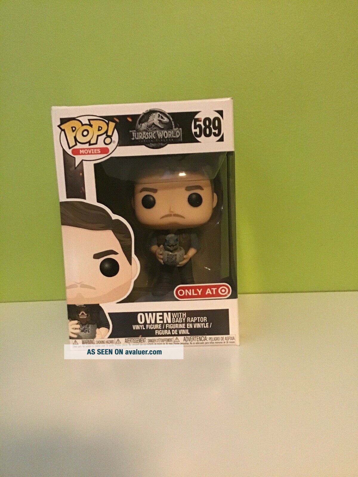 jurassic world owen and baby raptor pop funko in CT5 Whitstable für 25