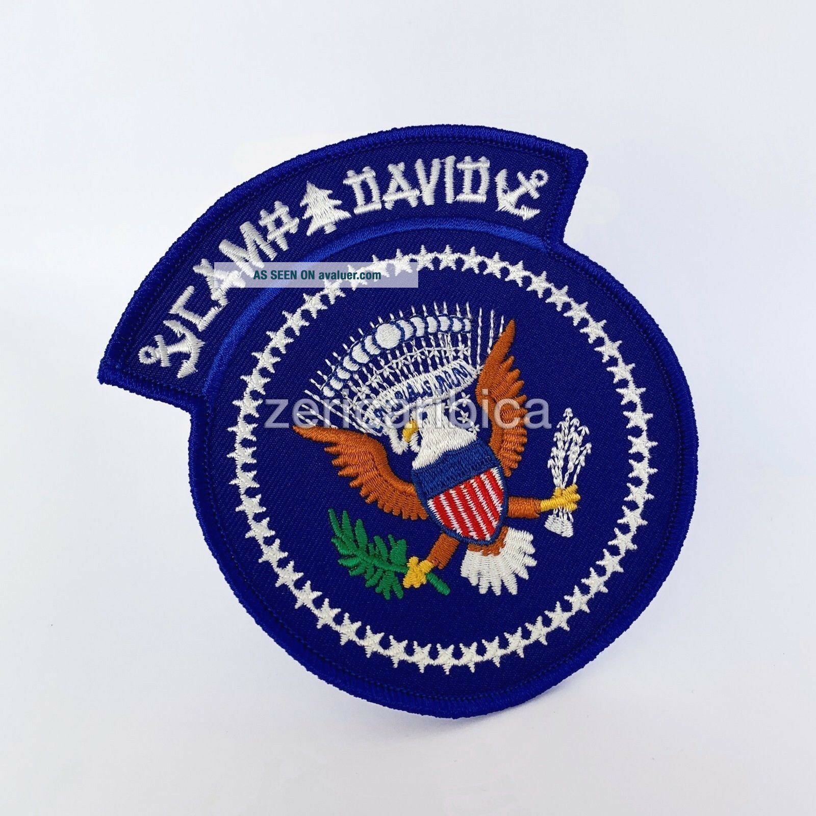 SET OF 5 US CAMP DAVID PRESIDENTIAL SEAL OF THE PRESIDENT EMBROIDERED ...