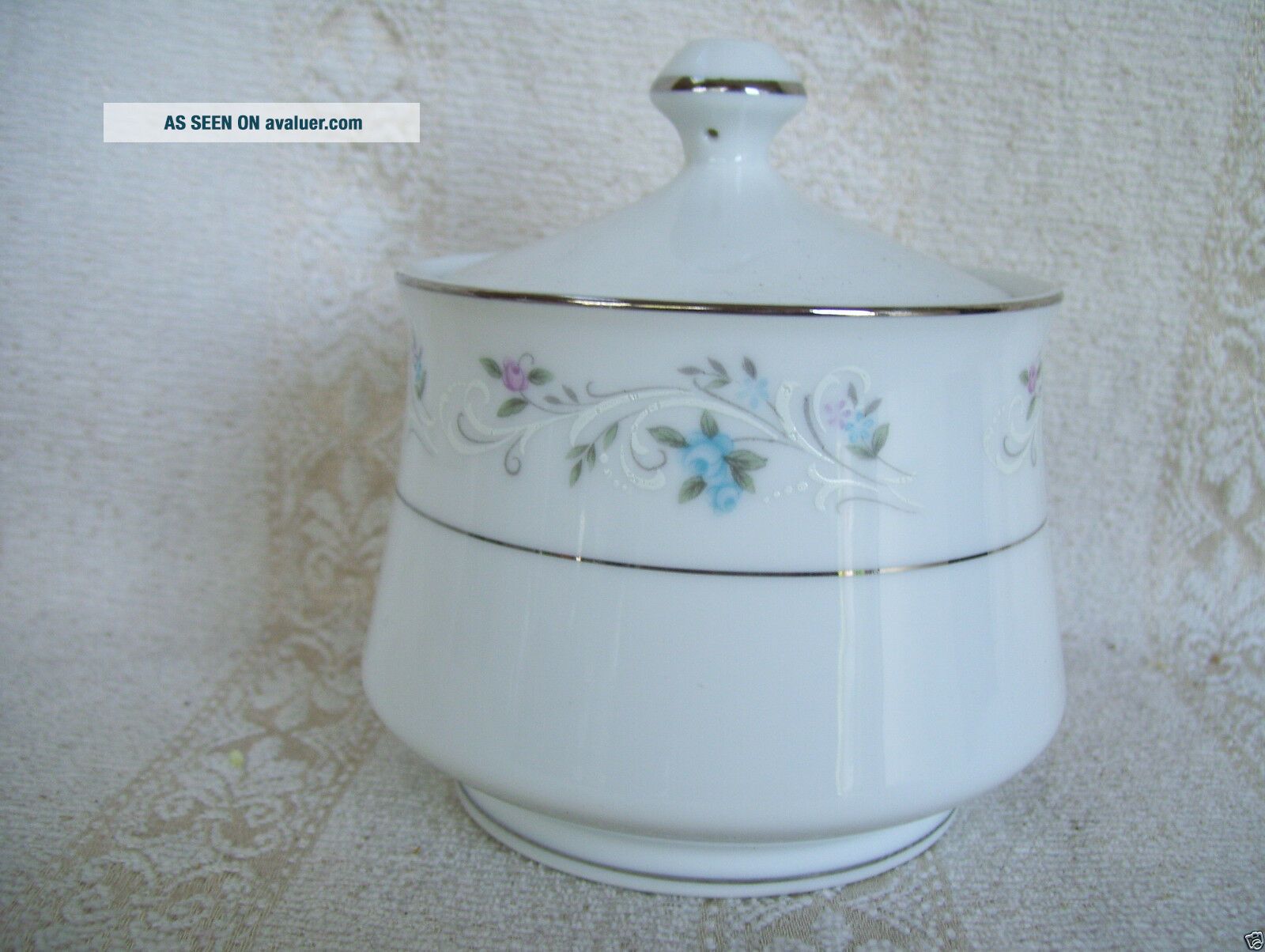 Antique Rare Delux Fine China Clarice Sugar Bowl Made In Japan | #3652236