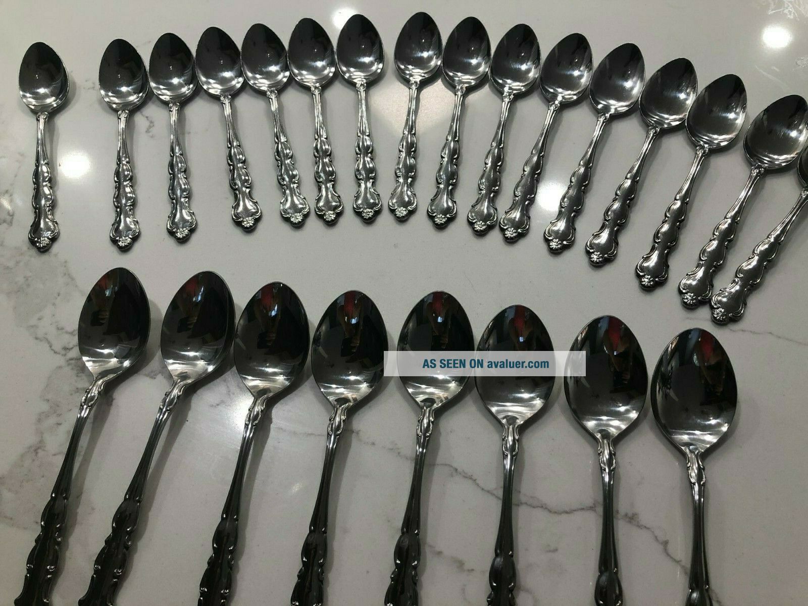 United Silver Co. Japan Stainless Steel Flatware 47 Pc. Set USI16 ...
