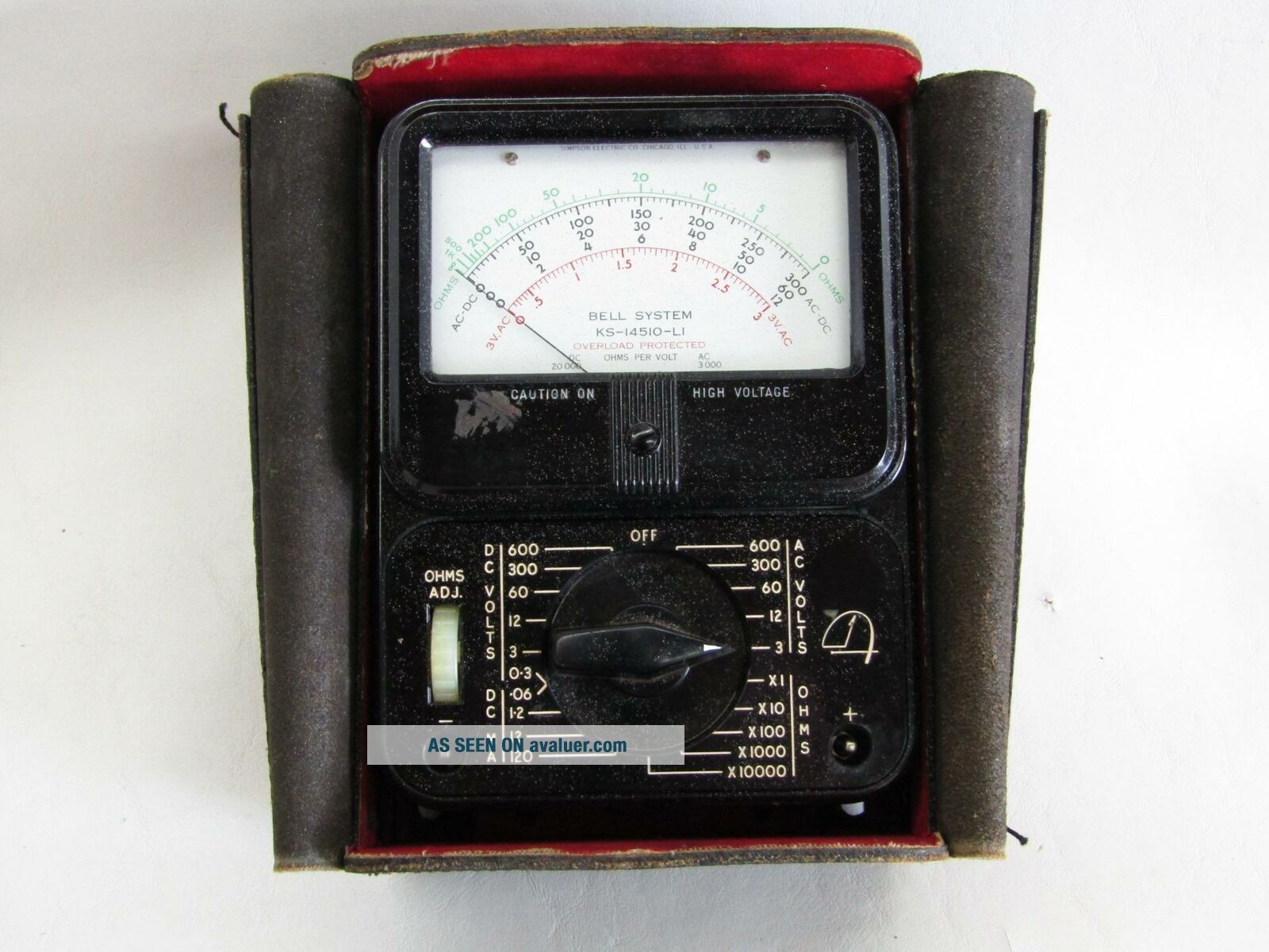 Bell Telephone AC/DC/Volt/Ohm Multi Meter Bell System KS - 14510 - L1 ...