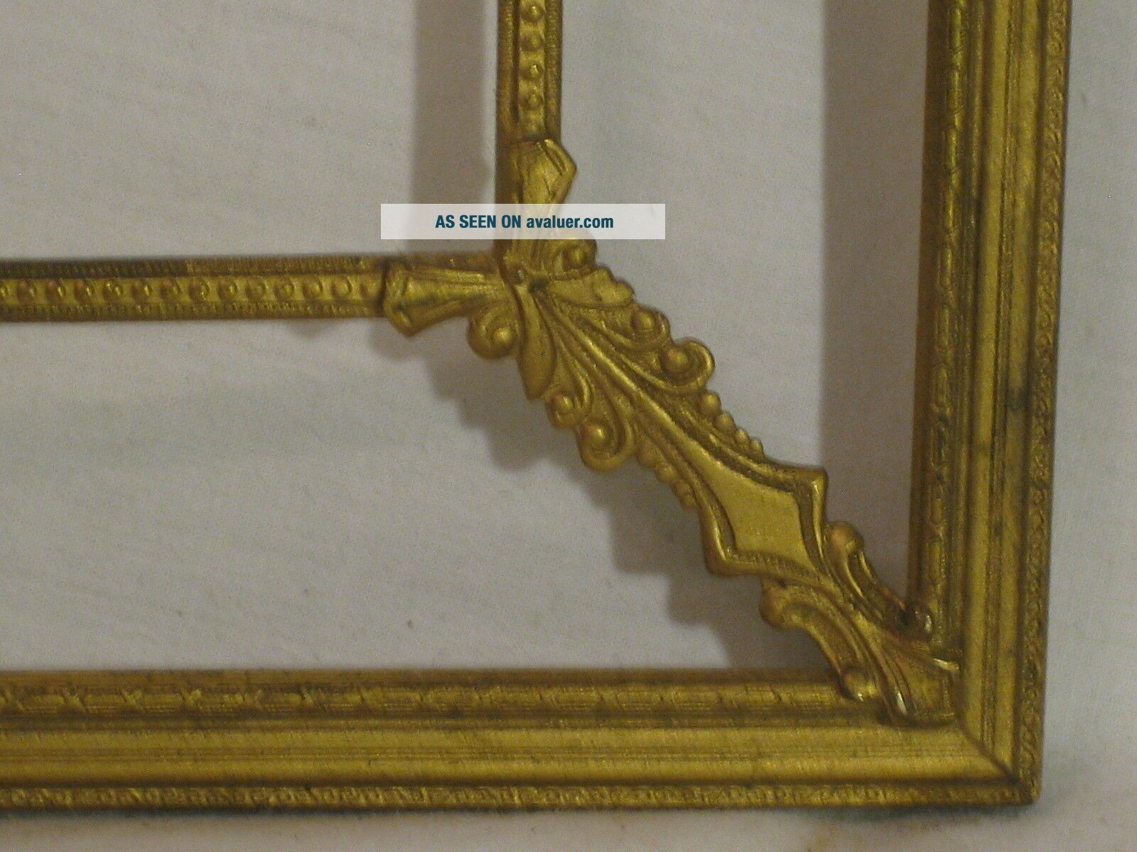 Antique Ornate Picture Frame Double Detailed Metal Scroll Floral Detail ...