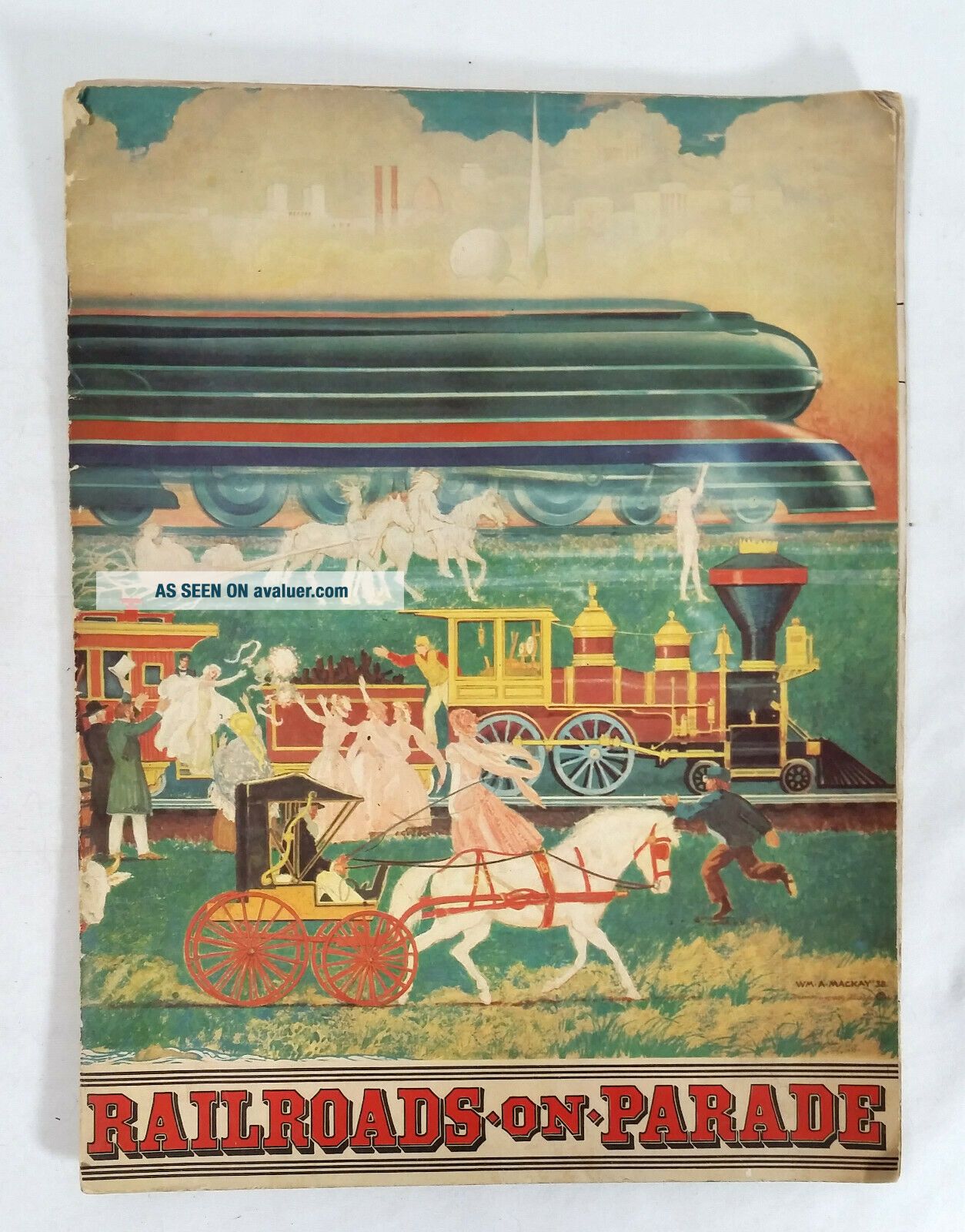 Pageant Playbill Railroads On Parade Worlds Fair 1939 NY Book Of The Pageant Playbill ...