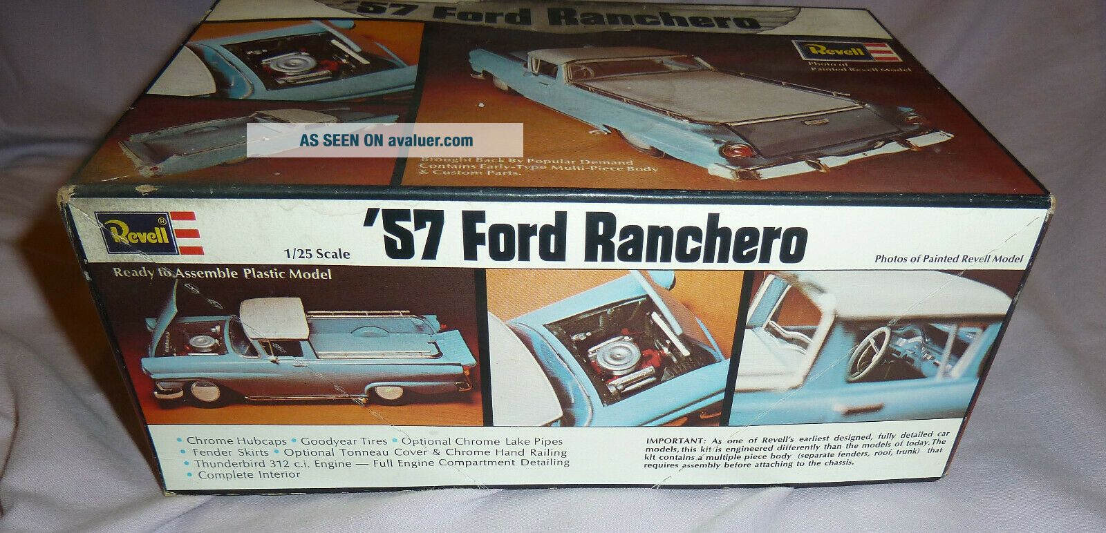 ' 57 FORD RANCHERO MODEL KIT By REVELL H1332 - W/ INSTRUCTIONS | #4009696