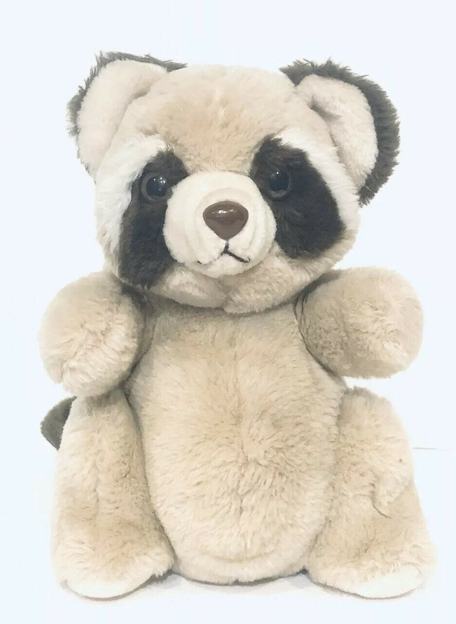 Vintage 1980 Daekor Pot Belly Racoon 9” Plush Stuffed Animal | #19114047
