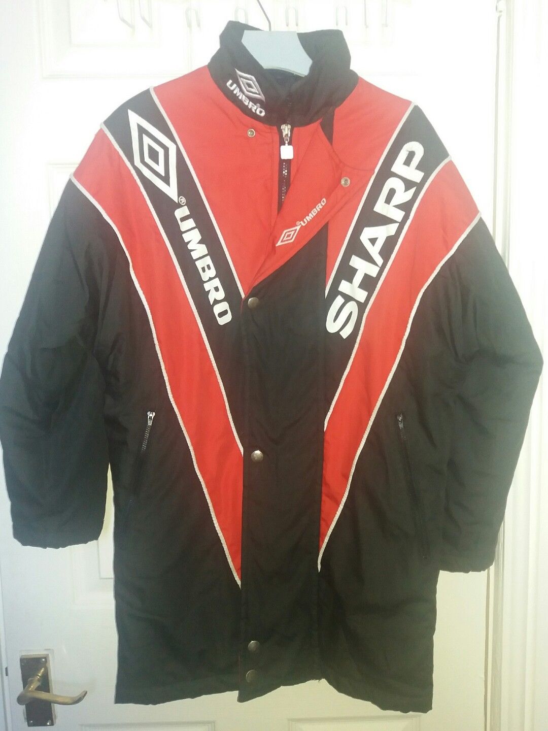 Vintage UMBRO Manchester United Managers Coat Lrg Boys | #19111601