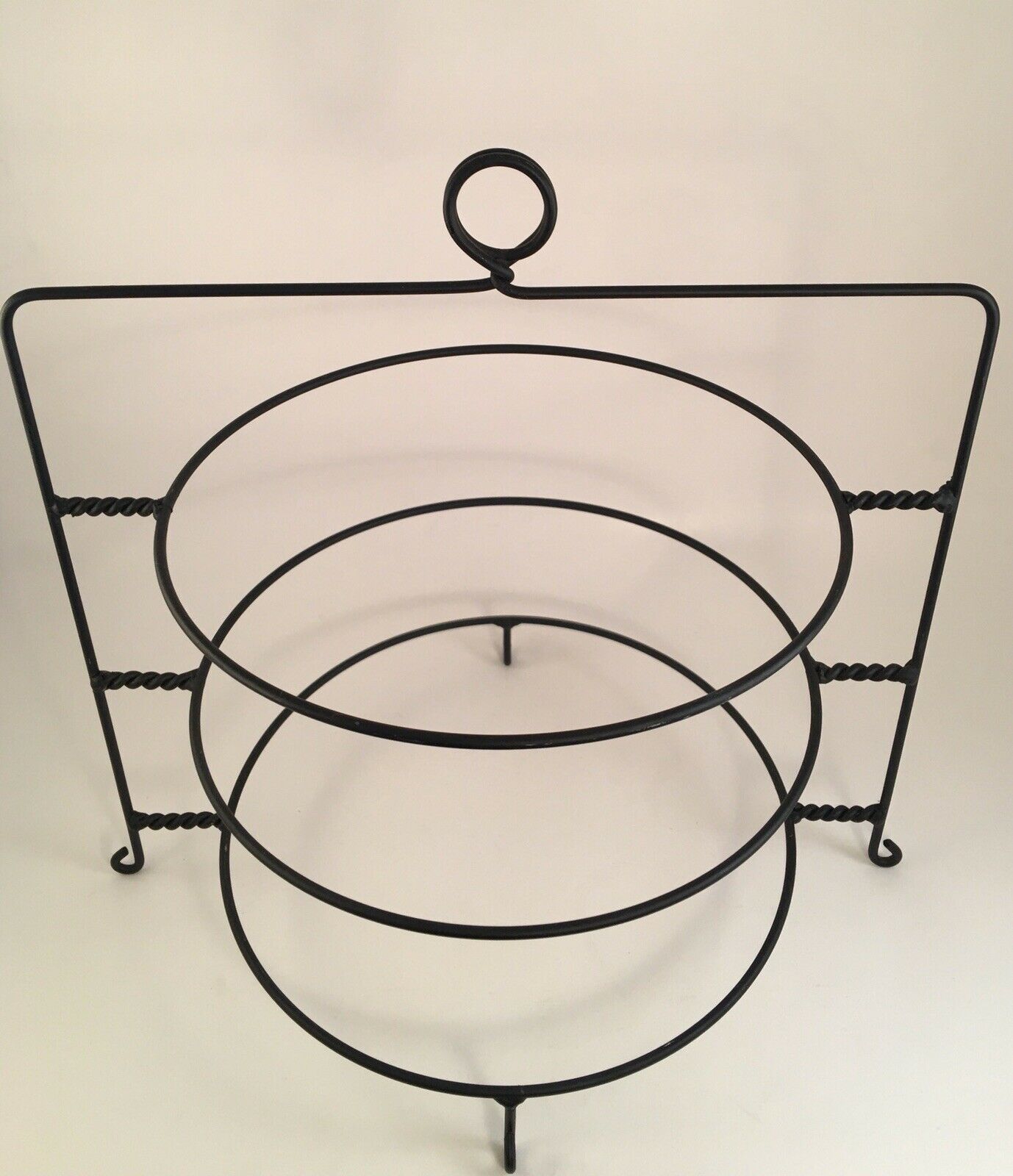 Vintage Style Wrought Iron Pie Cooling Rack Metal Riser Stand 3 Tier ...