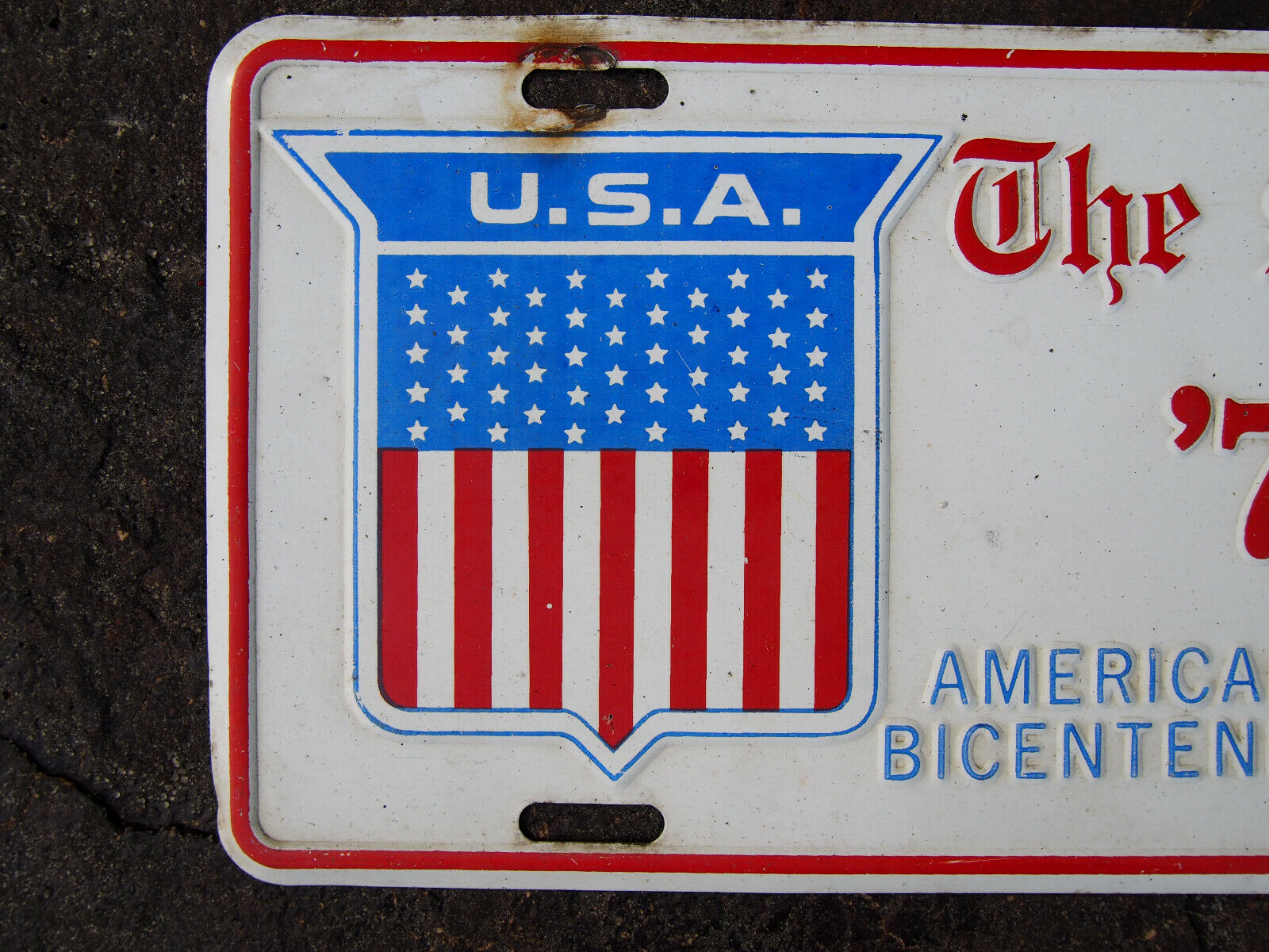 1976 The Spirit Of ' 76 License Plate American Revolution Bicentennial ...