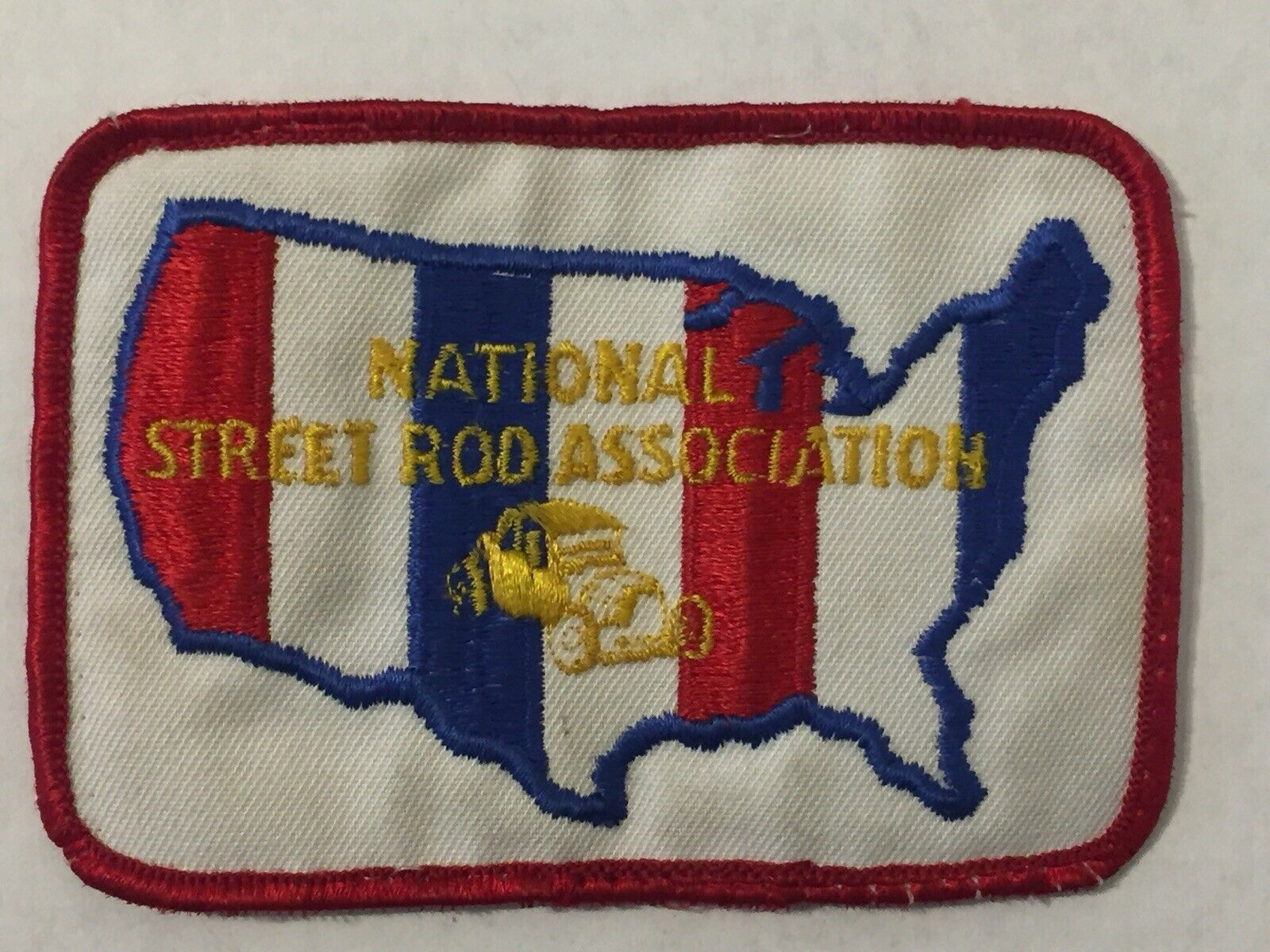 Street Racing Patch Vintage 70s National Street Rod Association Iron On Patch Drag Racing ...
