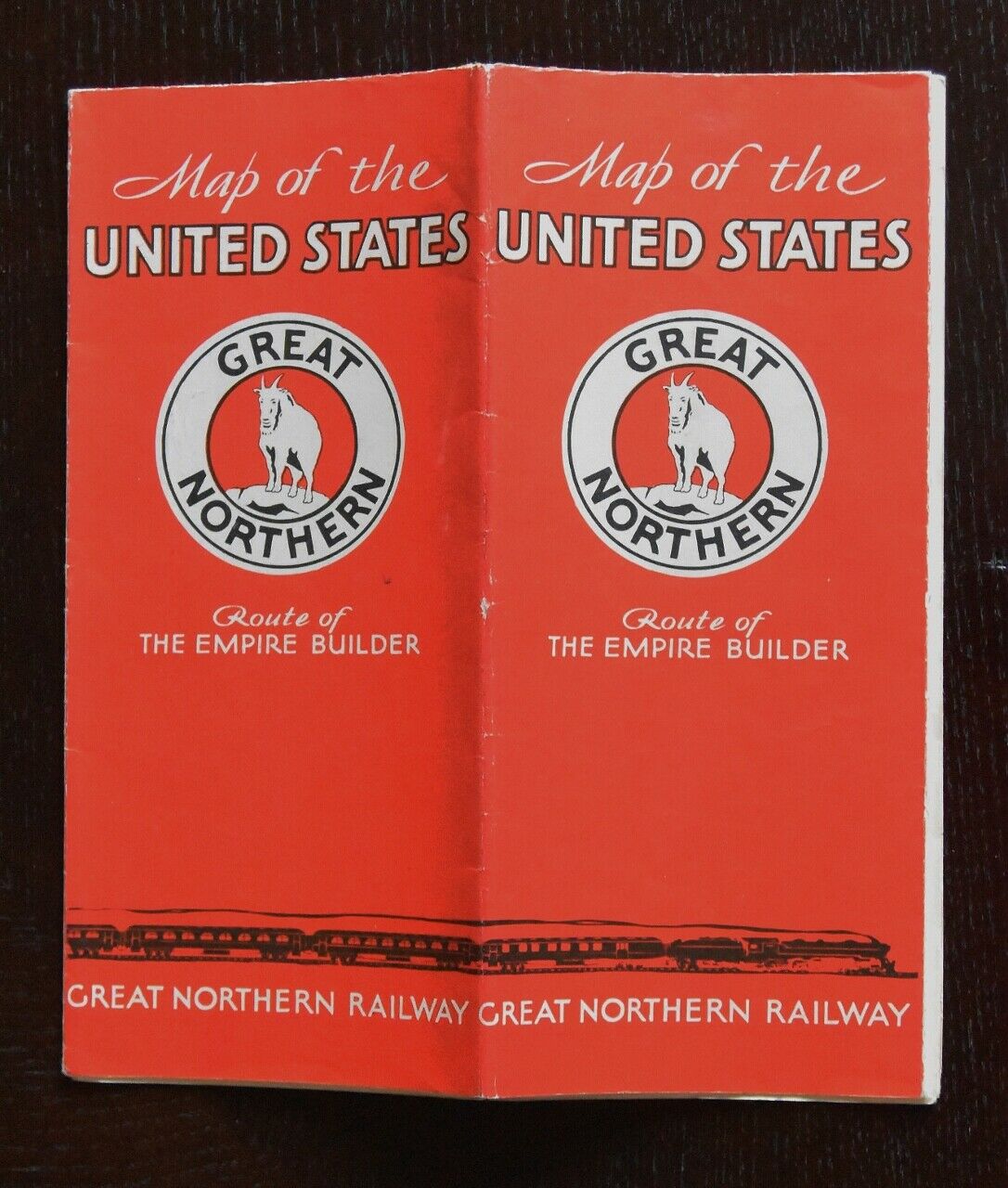 Great Northern Railway 1927 Railroad Map Of The United States - NP ...