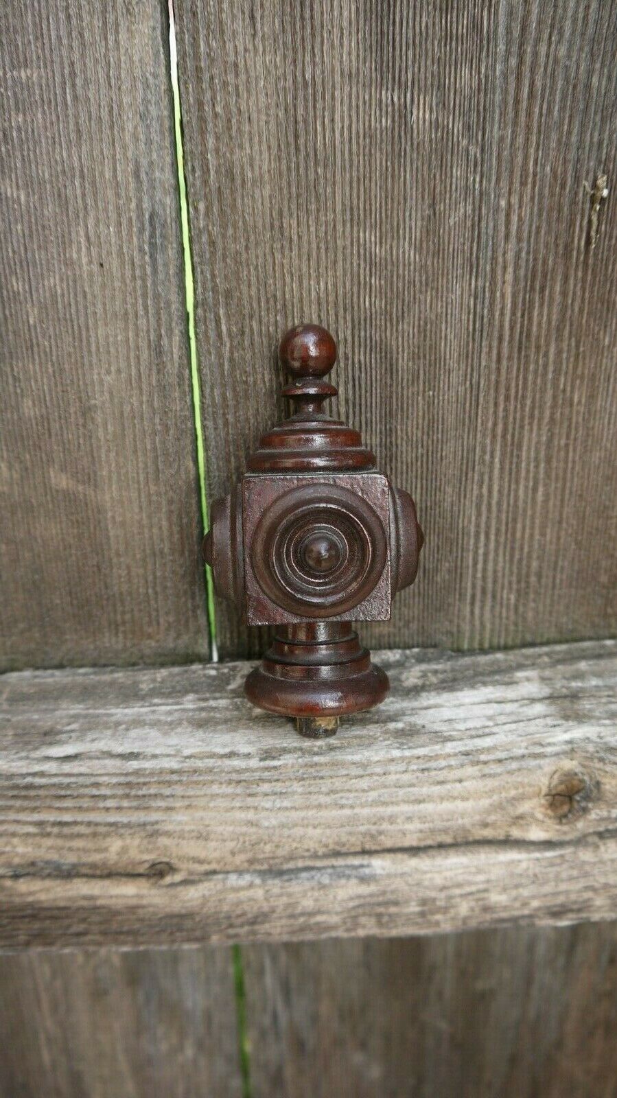 Antique Welch Spring & Co. VP Cary Patti Shelf Clock Top Trim Finial ...