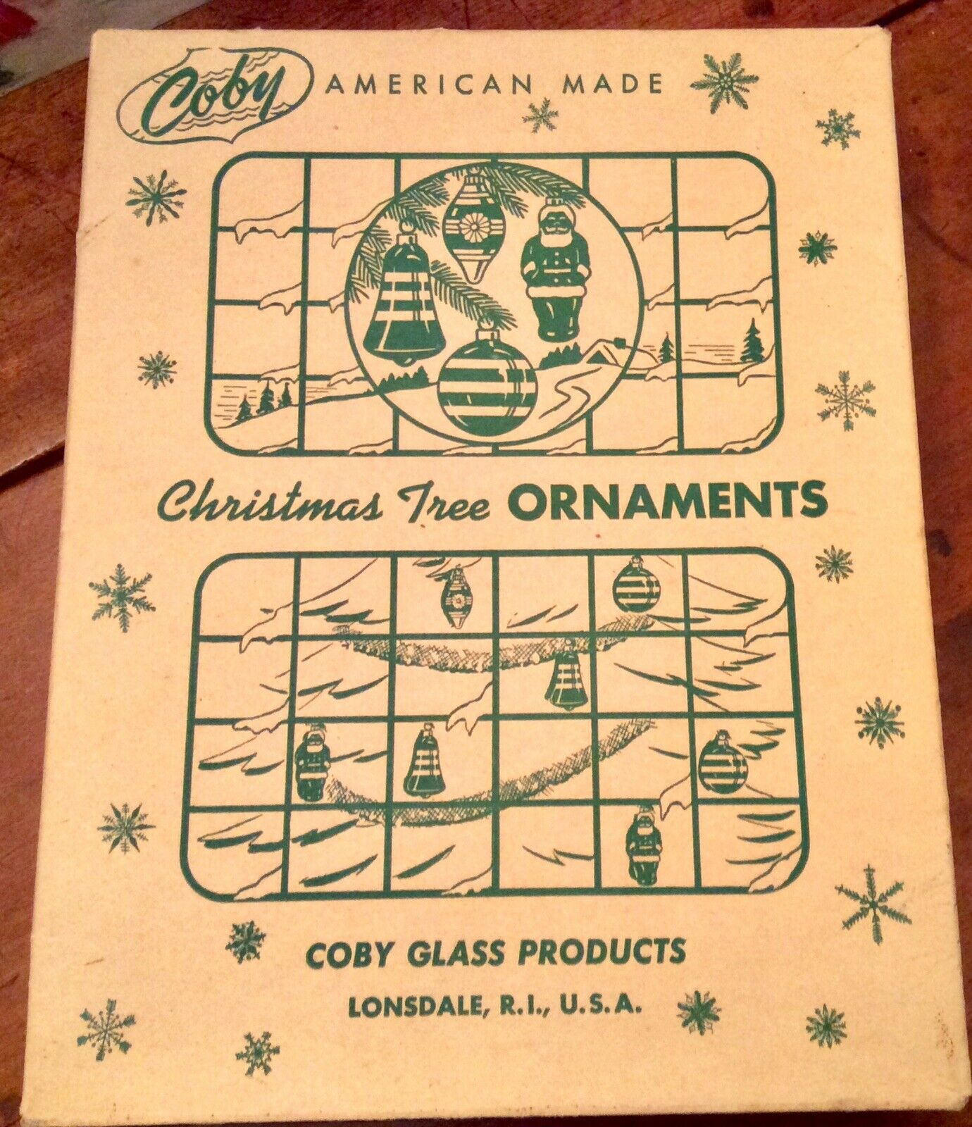 COBY VINTAGE 1950 ' S GLASS CHRISTMAS TREE ORNAMENTS | #18475427