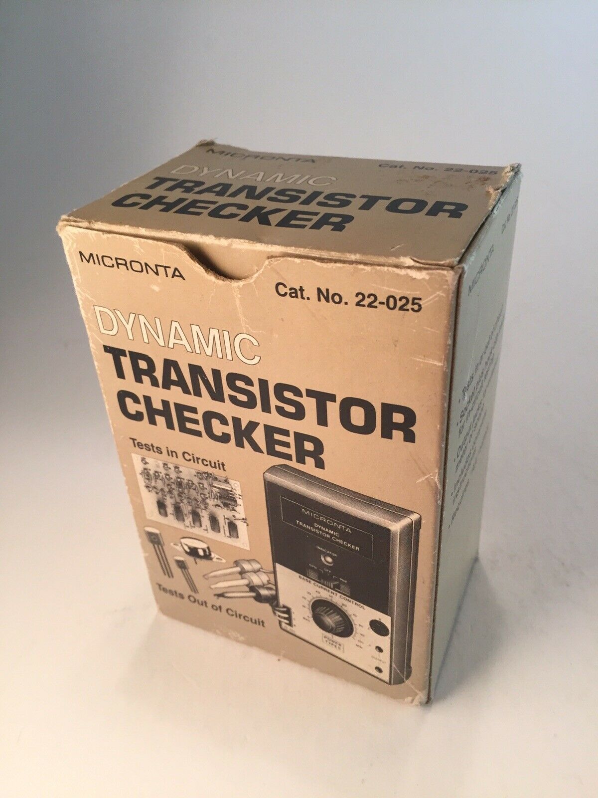 Vintage MICRONTA Dynamic Transistor Checker 22 - 025 Box
