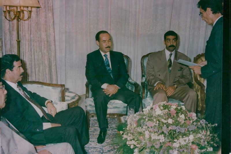 Sadam R 2 Vintage Photograph Of Saddam Hussein Together With His Half Brother ...