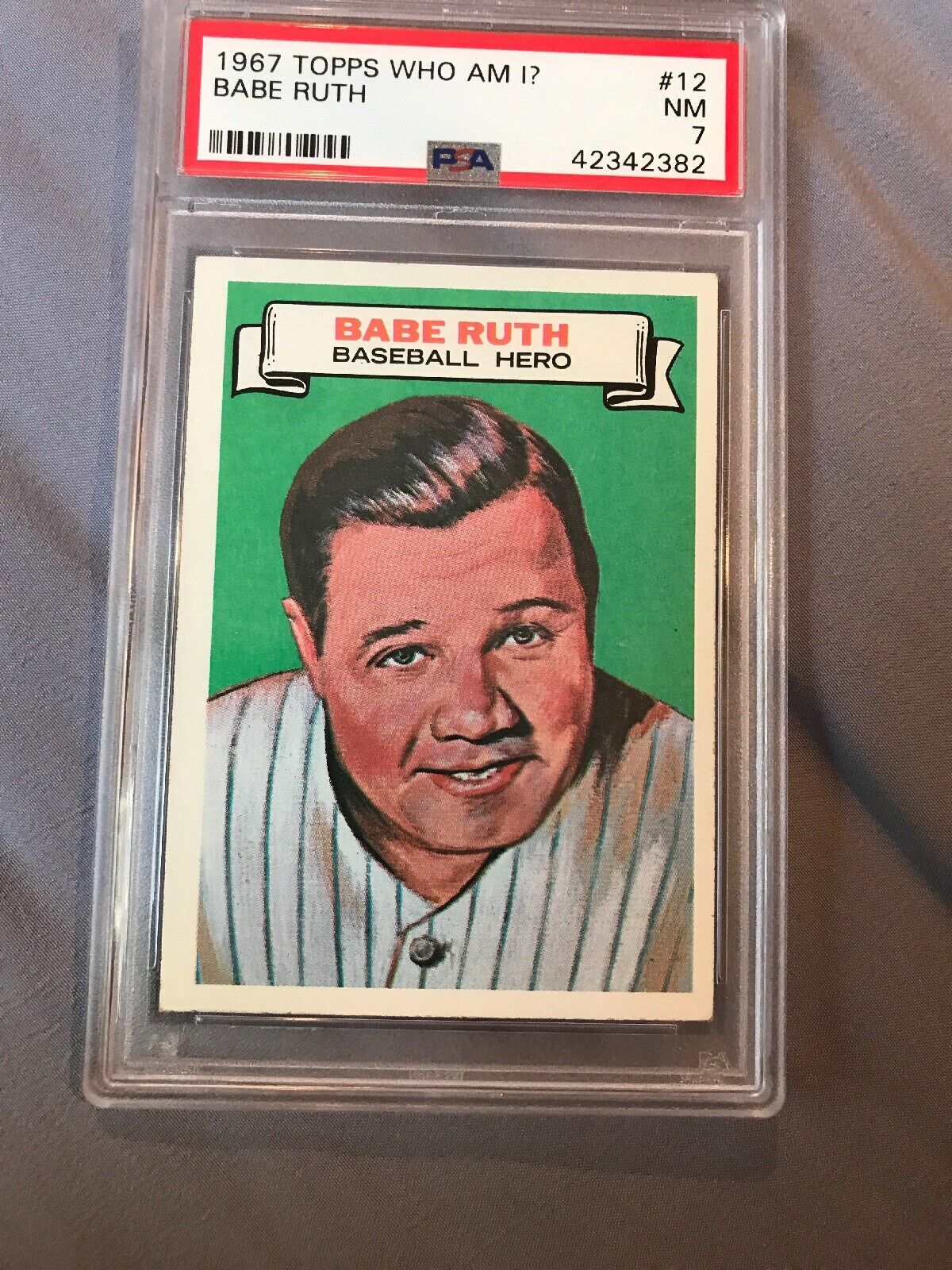 1967 Topps Babe Ruth “Who Am I” PSA 7 | #19345496