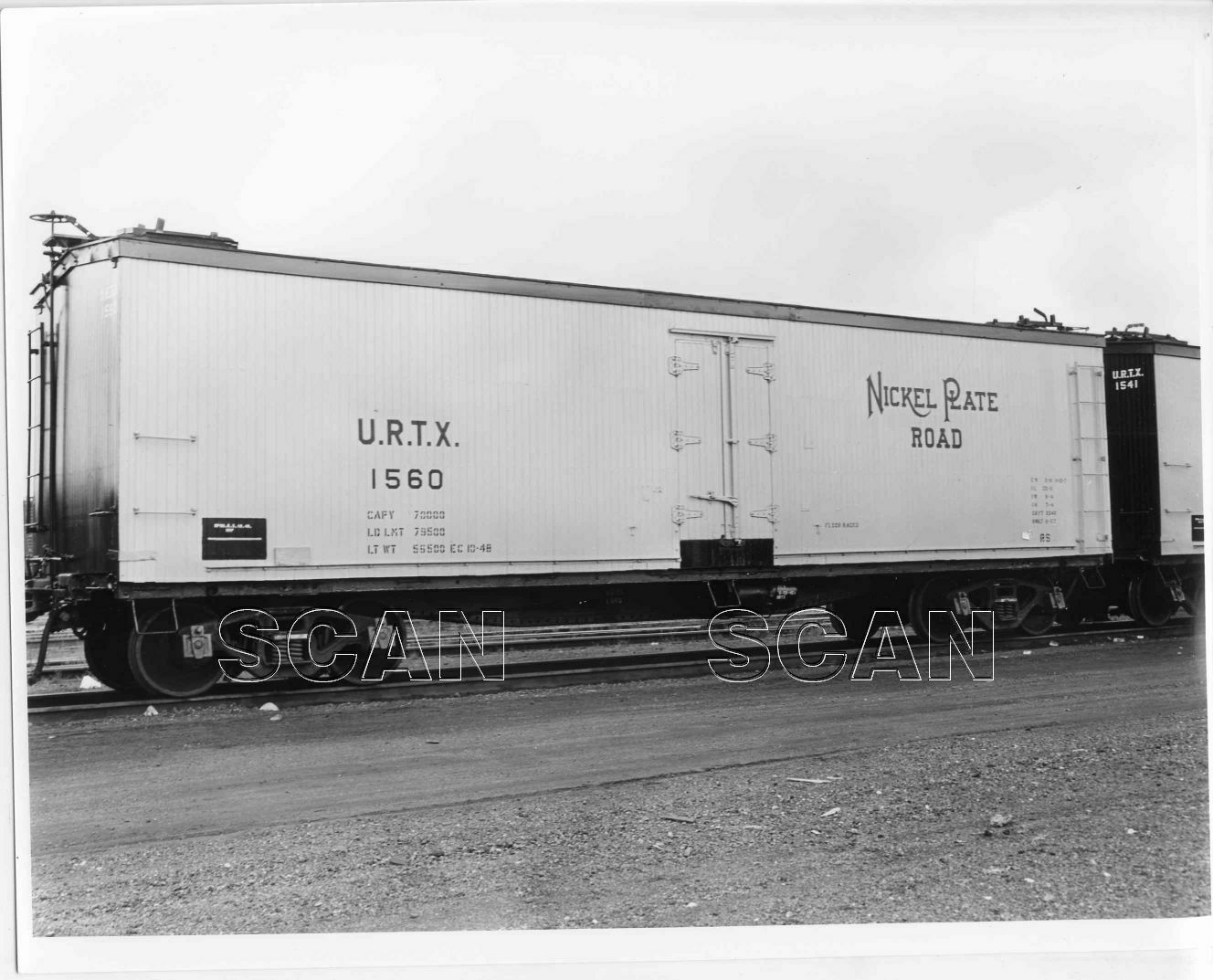 9FF468 RP 1940s/80s NYC&StL NICKLE PLATE RAILROAD BOXCAR URTX 1560 ...
