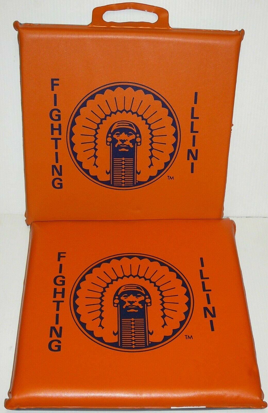 Chief Illiniwek Logo in State of Illinois Outline Fighting Illini Magnet