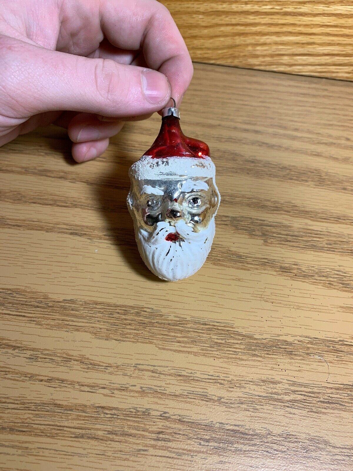 Vintage Santa Claus Mercury Glass Christmas Ornament West Germany ...