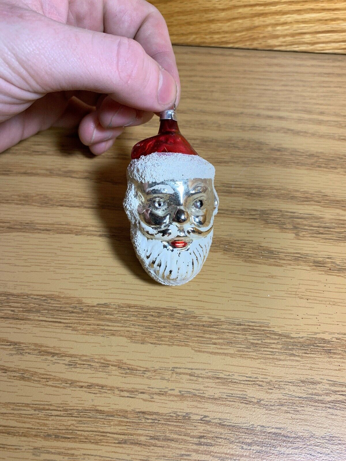 Vintage Santa Claus Mercury Glass Christmas Ornament West Germany ...