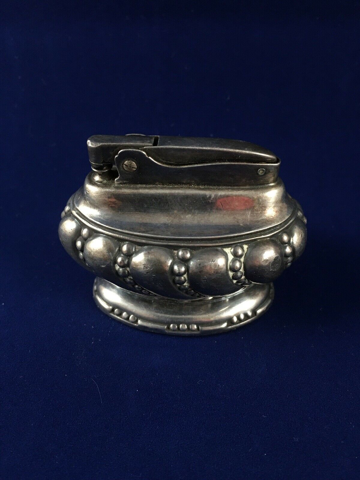 Vintage Ronson Crown Silver Plated Table Top Cigarette Lighter Newark ...