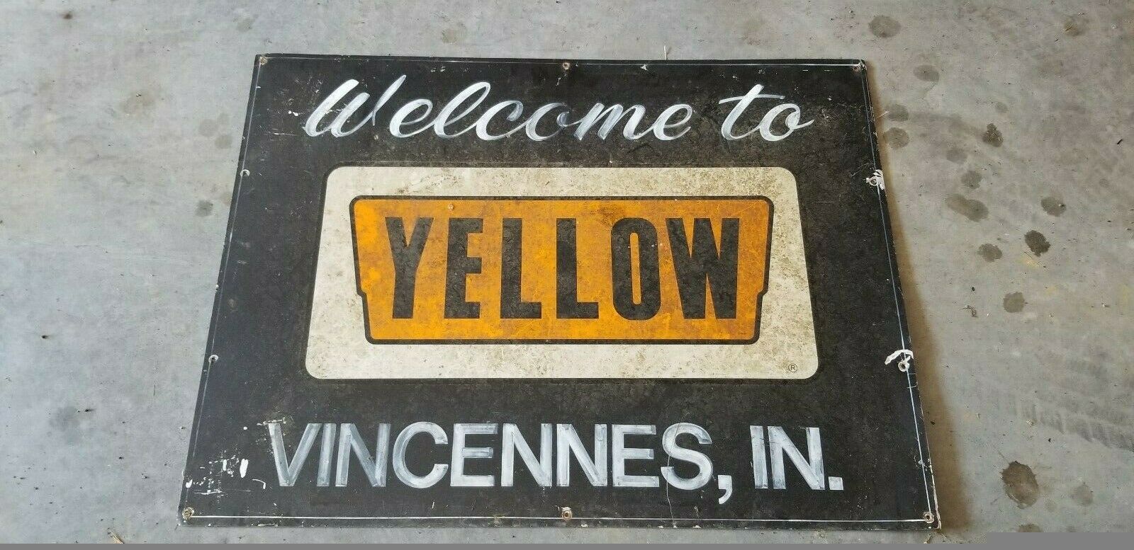 Yellow Freight Sign Trucking Company Sign Freight Lines Sign Motor ...