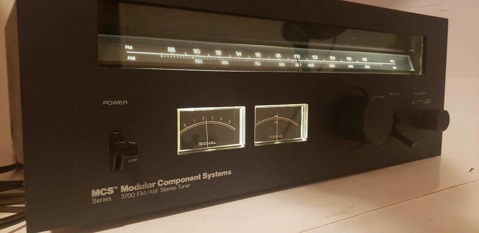MCS MODEL 3700 FM/AM STEREO TUNER | #17717480