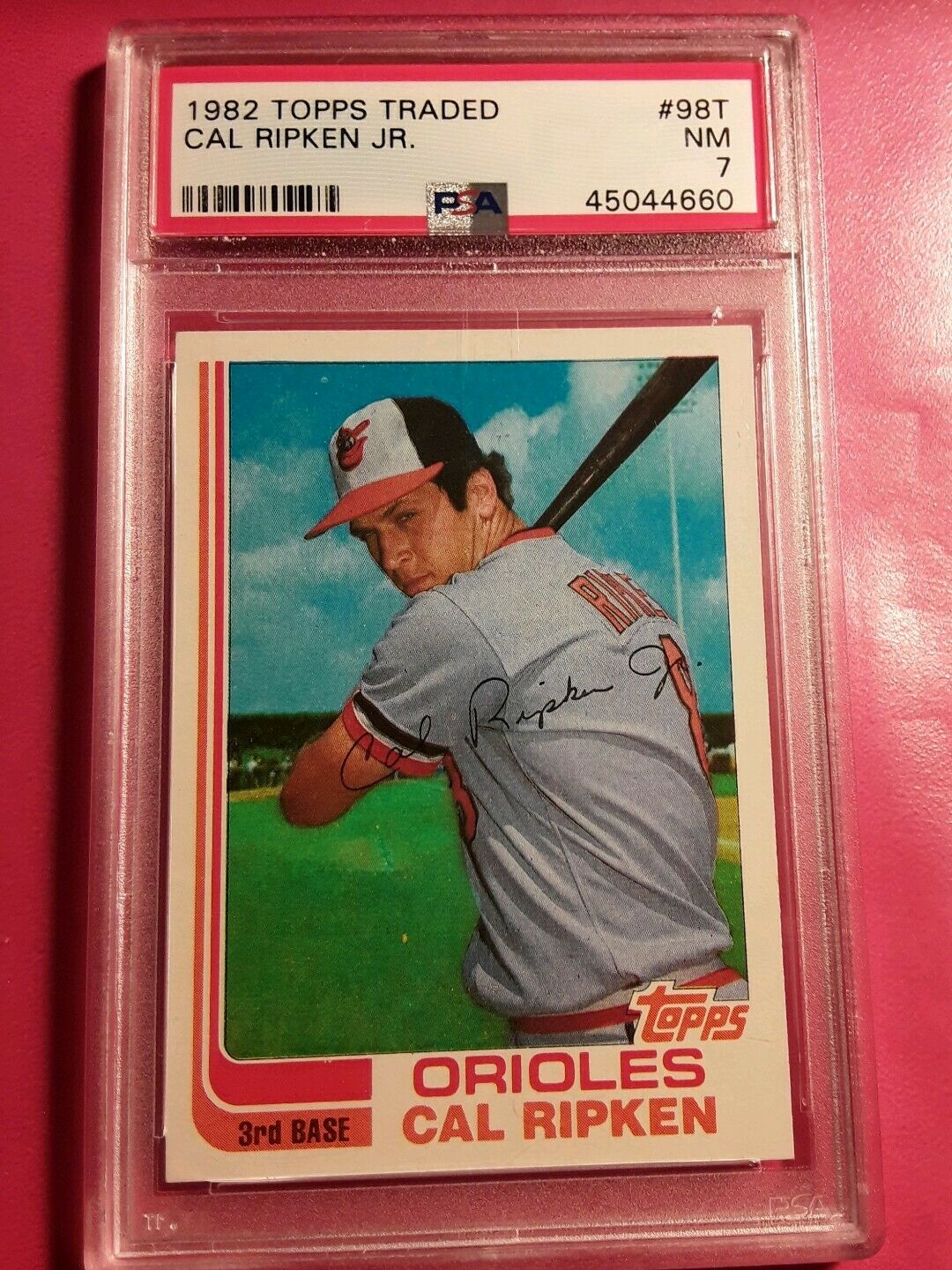 1982 Topps Traded 98T Cal Ripken Jr. RC PSA 7 NM LOOKS MUCH BETTER SEE ...