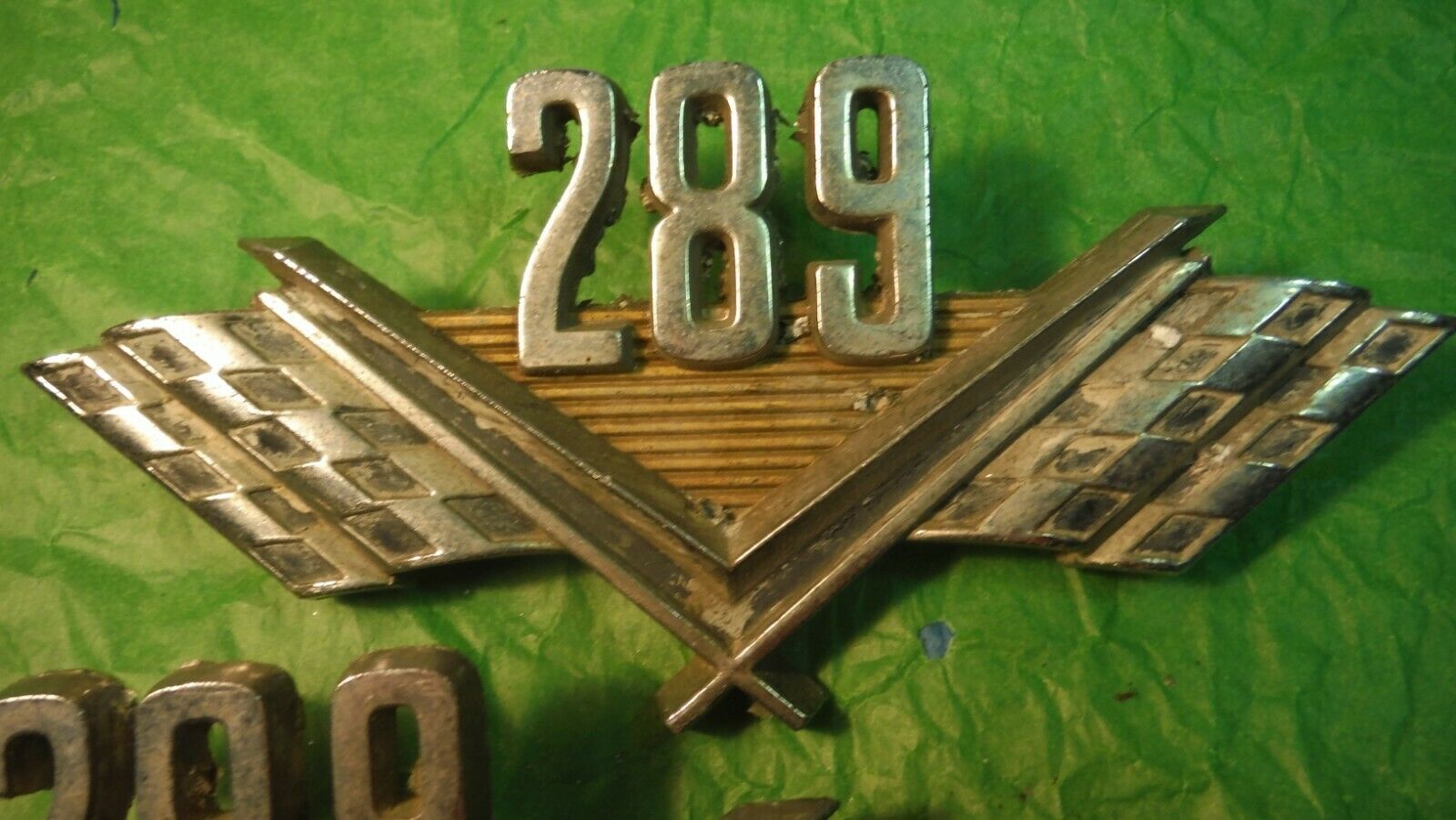 AA58 Ford 289 Fender Emblems Vintage 1965 - 6 C5OB16237 FAIRLANE ...